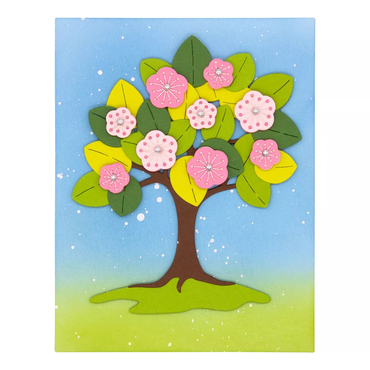 February 2026 Stitching Die of the Month Preview & Tutorials – Spring Stitched Tree