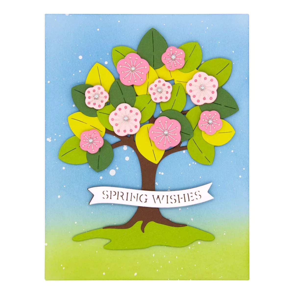 February 2026 Stitching Die of the Month Preview & Tutorials – Spring Stitched Tree