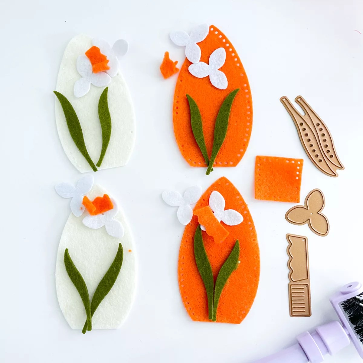 Stitched with Love: Whimsical 3D Floral Easter Eggs Tutorial, S5-752, FS-004, FS-003