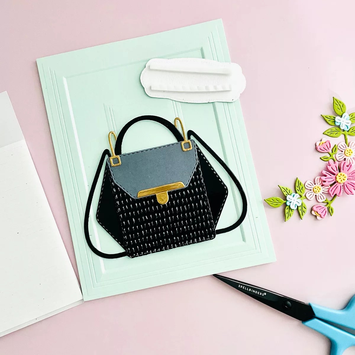 From Paper to Patent Leather: Crafting a Textured Designer Purse, S5-715, S4-1438, S4-1485, DM821, E3D-138, E3D-130