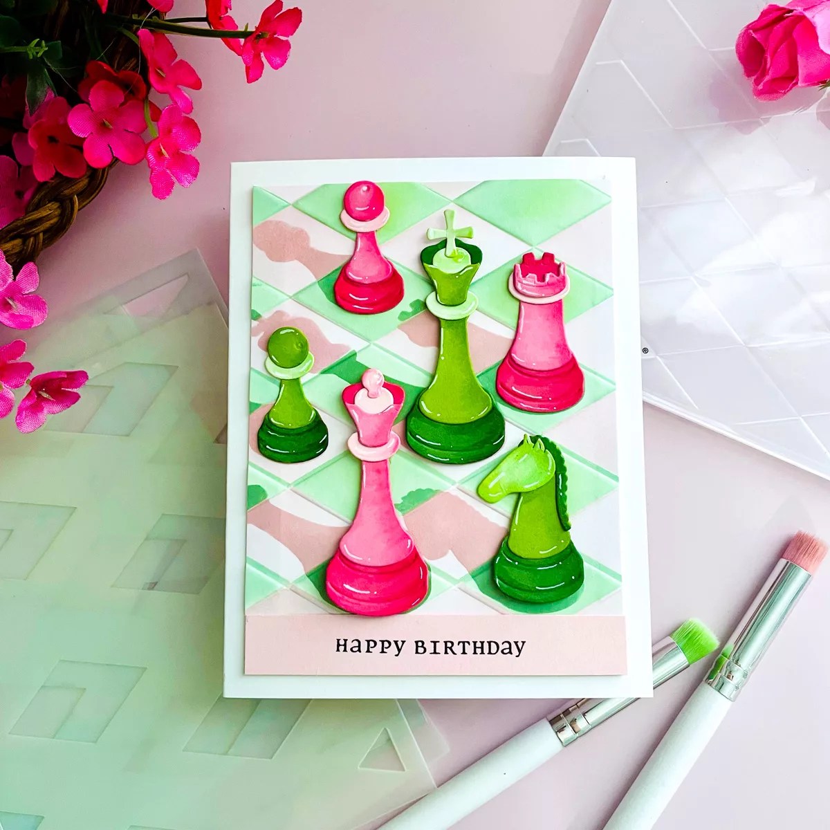 Master the Board: Layering Harlequin Stencils and 3D Embossing, E3D-175, STN-073, S4-1534