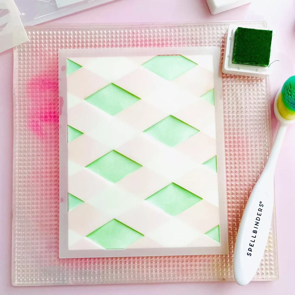 Master the Board: Layering Harlequin Stencils and 3D Embossing, E3D-175, STN-073, S4-1534