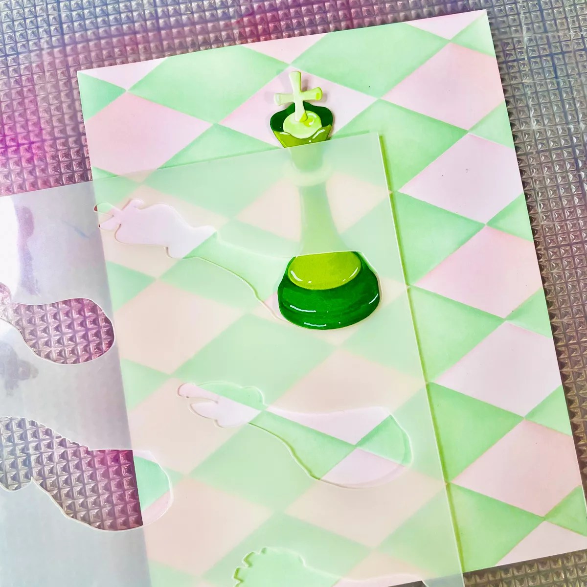 Master the Board: Layering Harlequin Stencils and 3D Embossing, E3D-175, STN-073, S4-1534