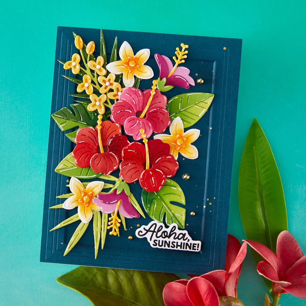 June 2026 Large Die of the Month Preview & Tutorials &ndash; Tropical Blooms