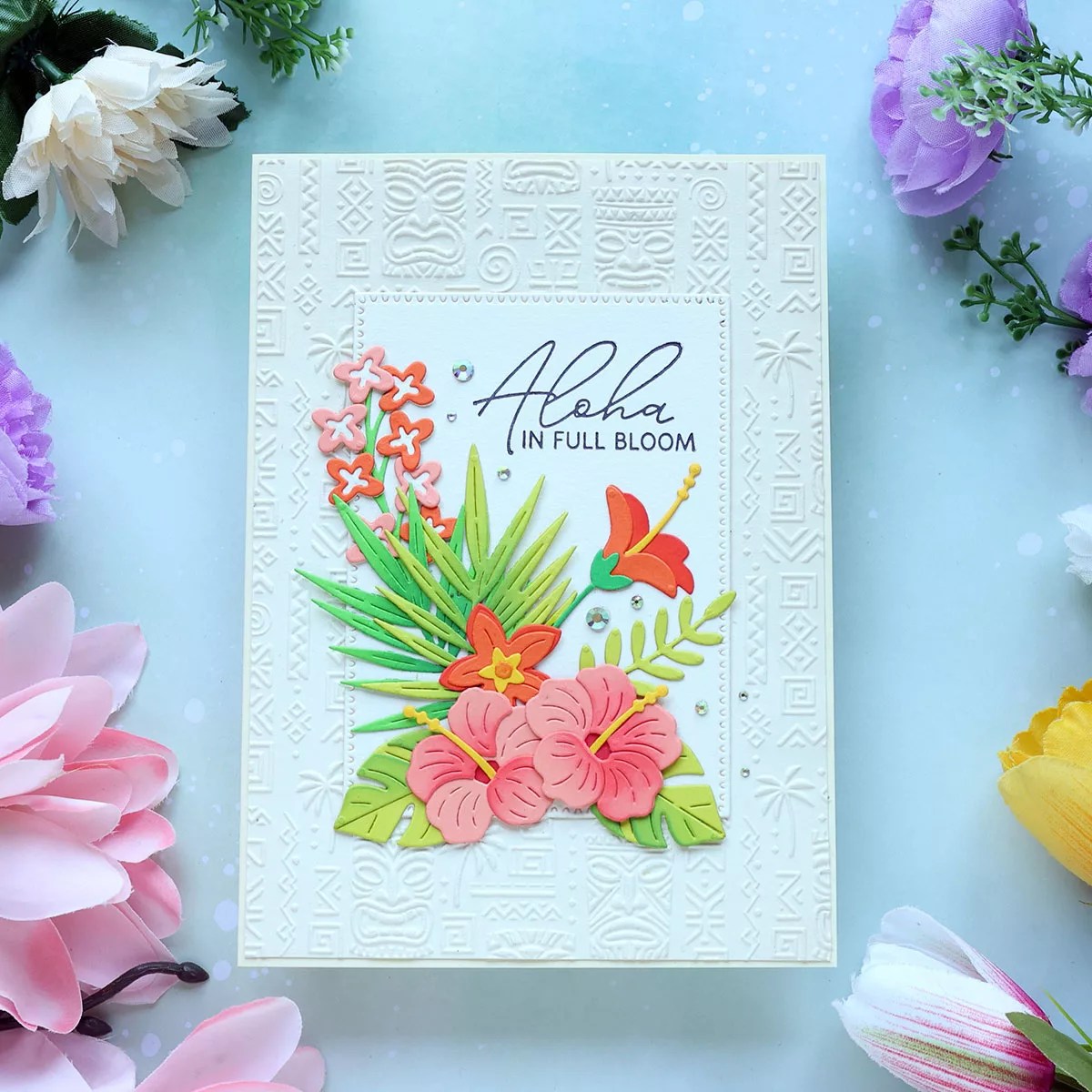 June 2026 Large Die of the Month Preview & Tutorials &ndash; Tropical Blooms