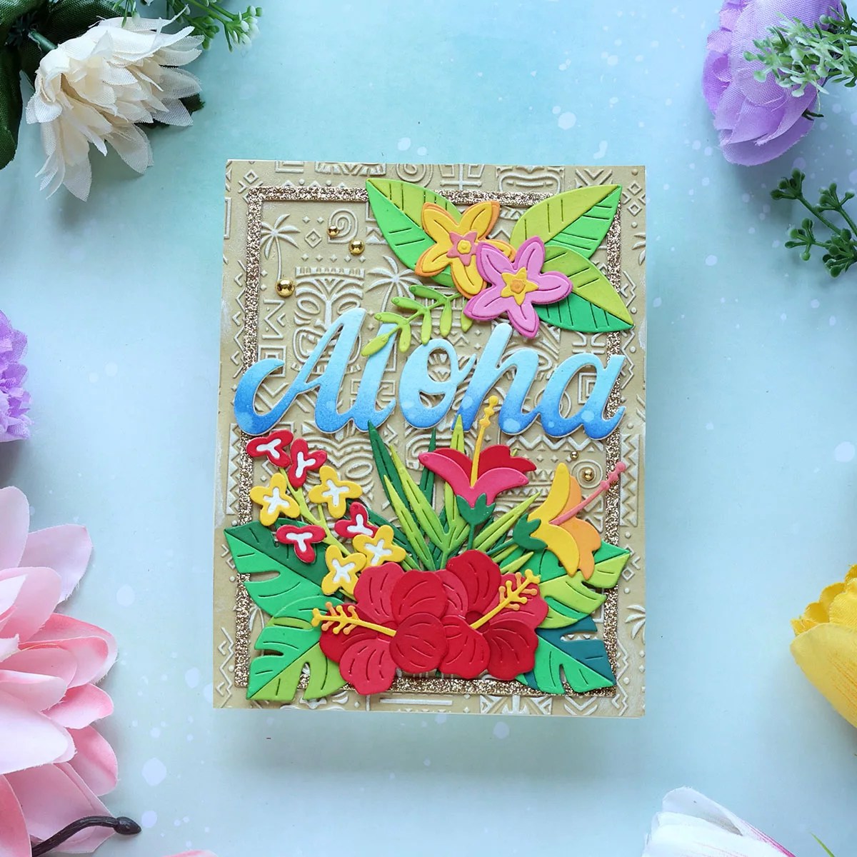 June 2026 Large Die of the Month Preview & Tutorials &ndash; Tropical Blooms