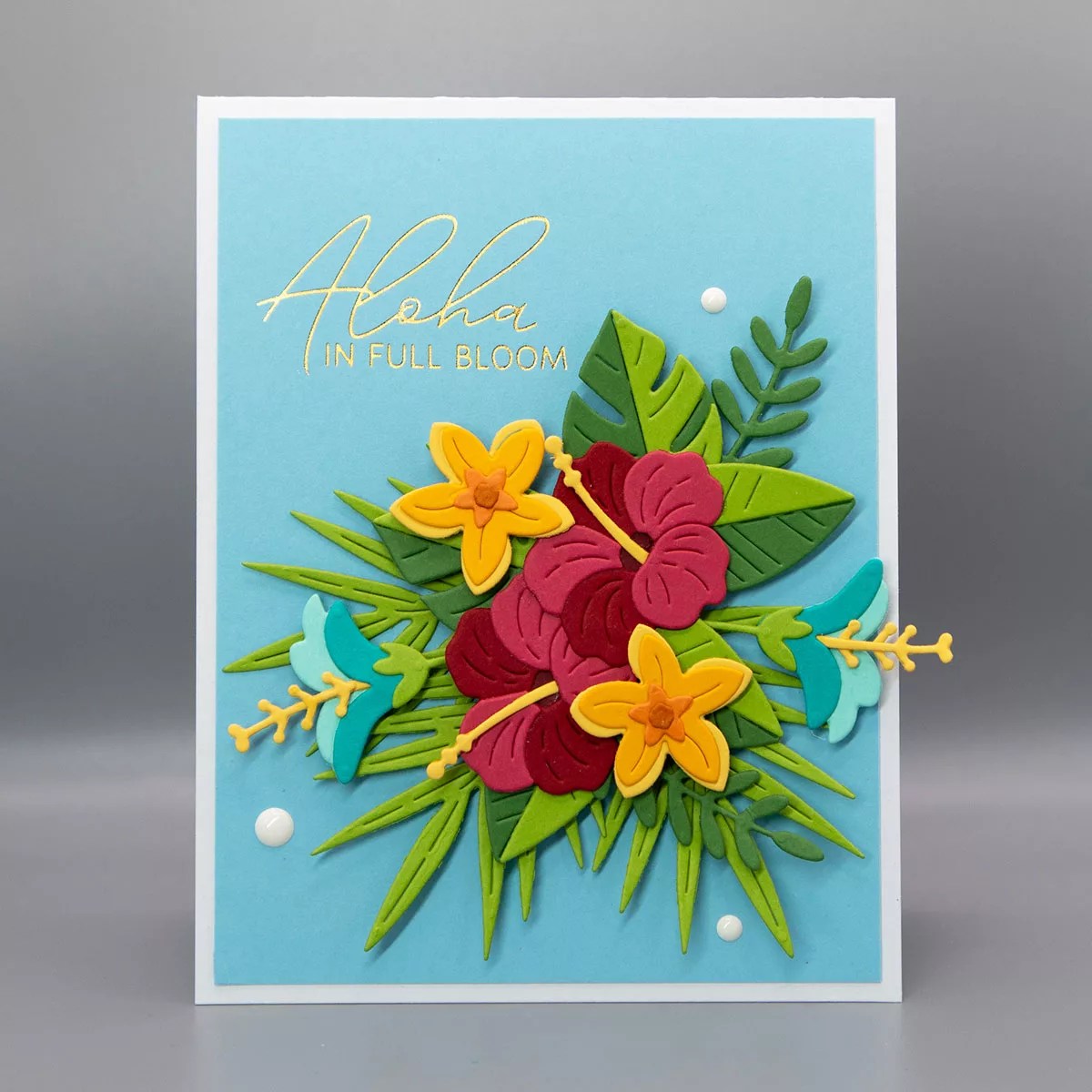 June 2026 Large Die of the Month Preview & Tutorials &ndash; Tropical Blooms