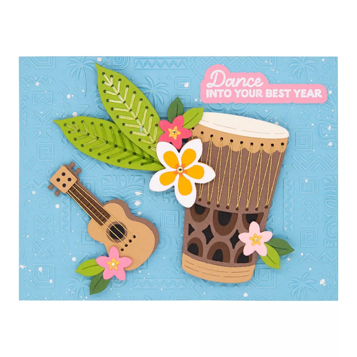 June 2026 Stitching Die of the Month Preview & Tutorials &ndash; Luau Beats
