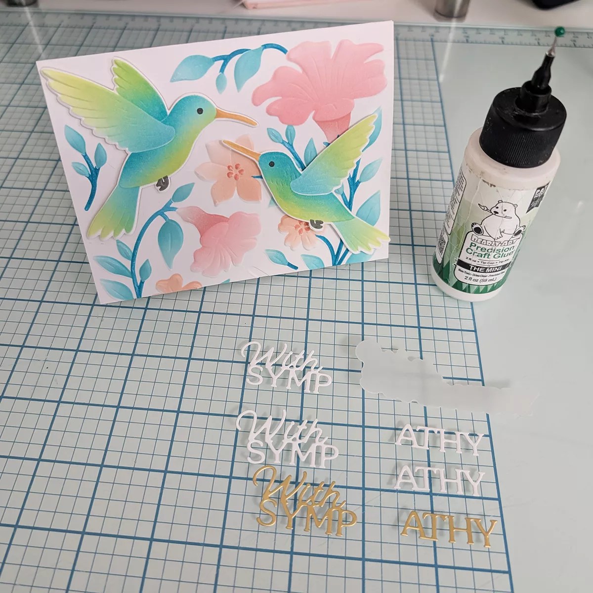 Ink Blending & 3D Embossing Tutorial featuring Hummingbird Garden by Simon Hurley, E3D-181, STNB-019, S1-187