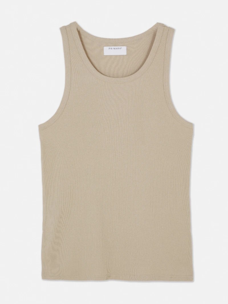 Primark, Beige Rib Vest, £3
