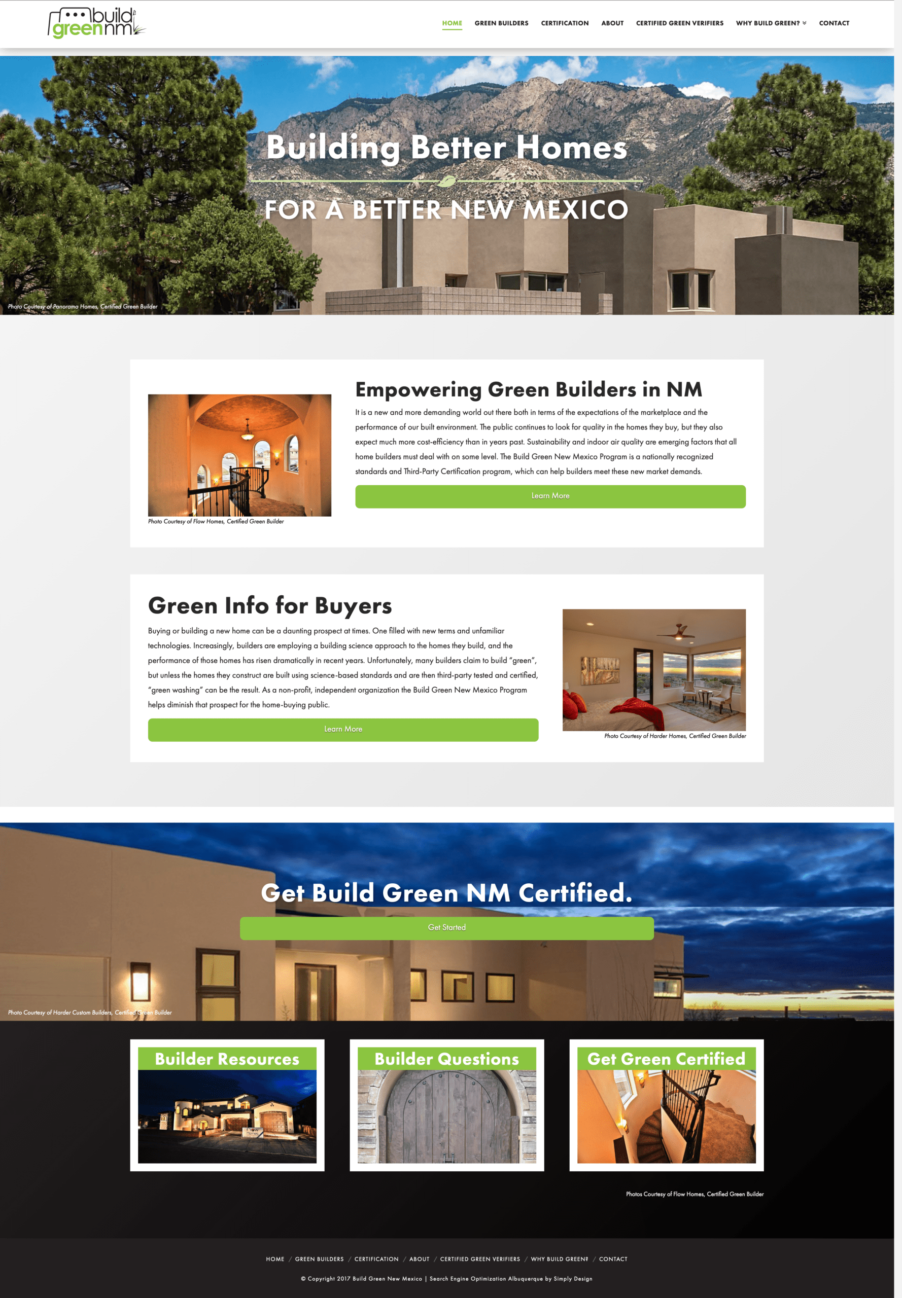 Featured image for “Build Green NM | Web Design”