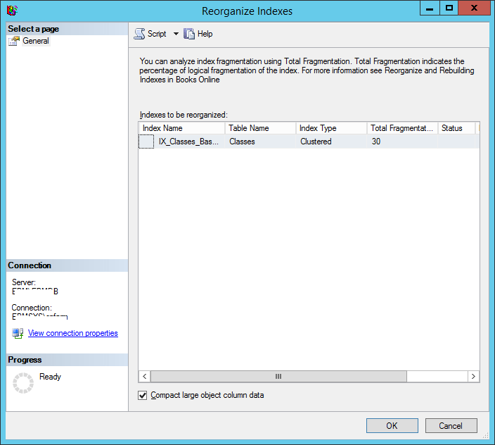 The transaction log for database SharePoint_Config is full due to LOG_BACKUP Recognize Index in SQL Server