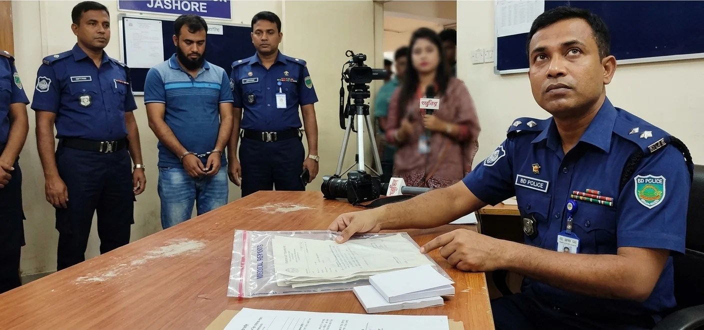 যশোর পুলিশ হাসপাতালের টেকনোলজিস্ট গ্রেপ্তার