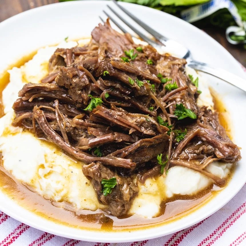 It's an easy pot roast recipe with onion soup mix and veggies. Instant Pot 3 Packet Pot Roast Spicy Southern Kitchen