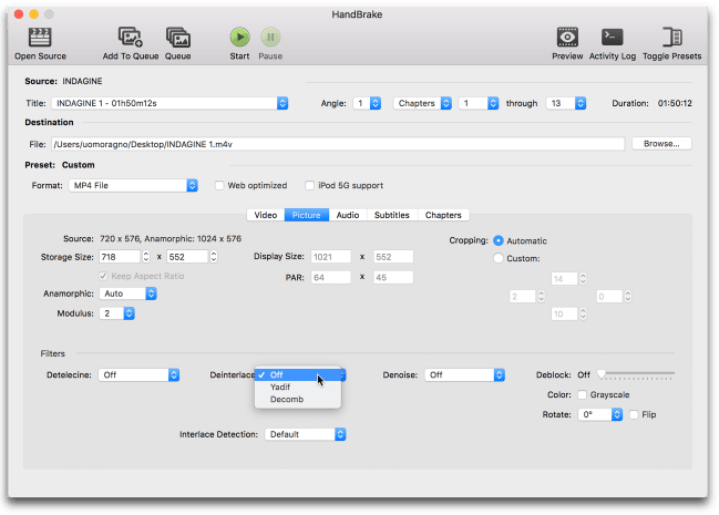 HandBrake-deinterlacciamento.png HandBrake deinterlacciamento