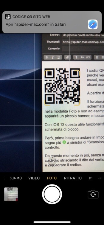 QR code safari