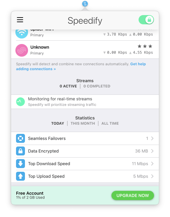 Speedify-statistiche.png Speedify statistiche