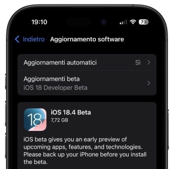 IOS 18 4 beta.