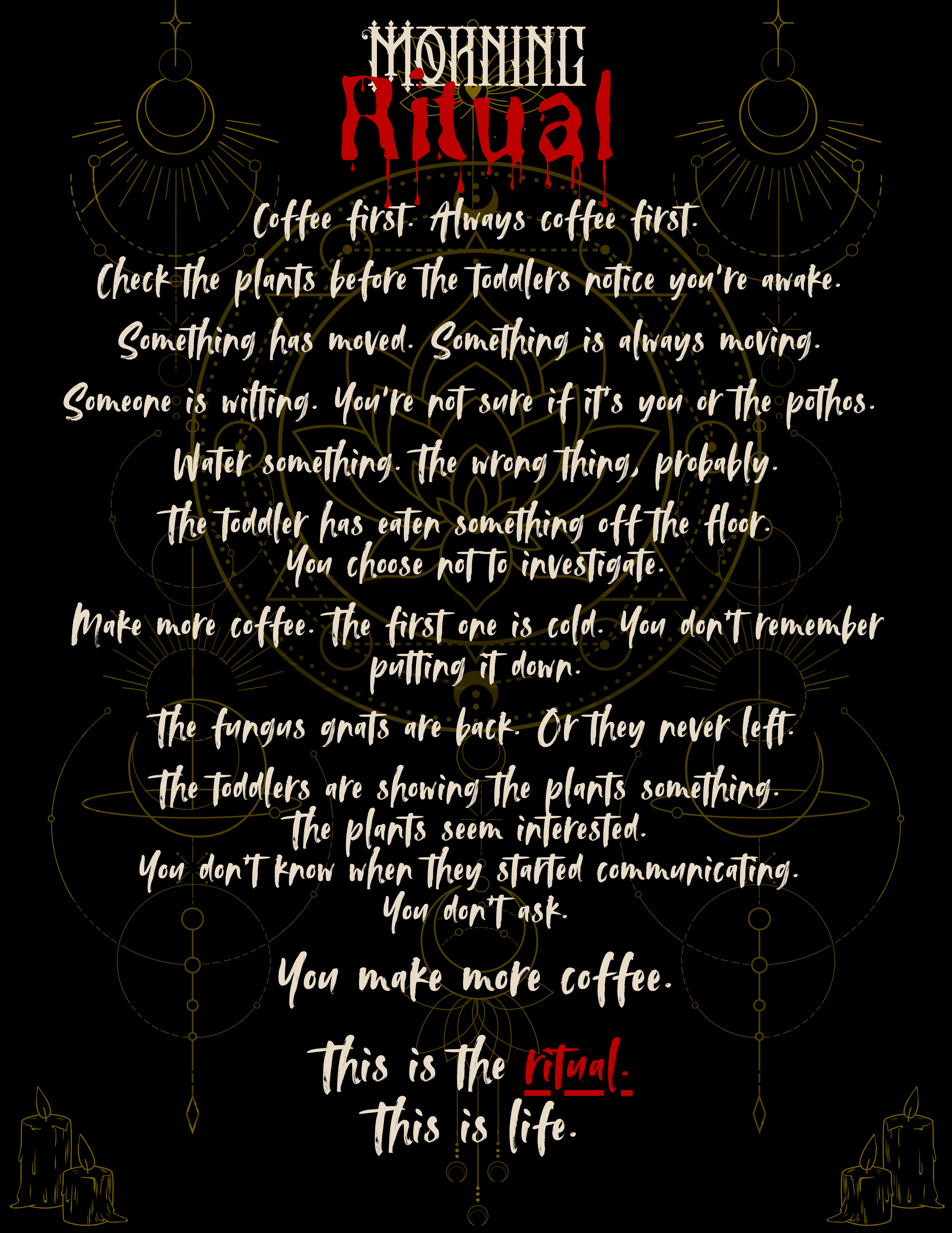 Morning Ritual design detail