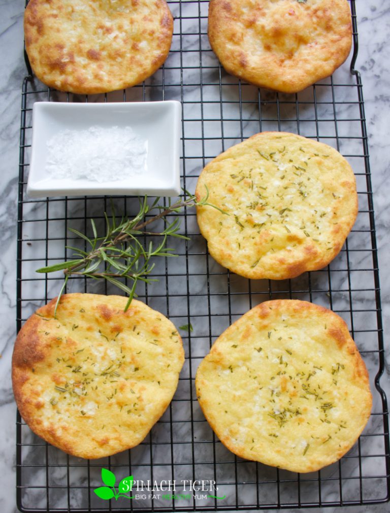 Keto Fathead Dough for Flatbread, Pizza Spinach Tiger