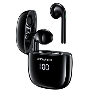 Ecouteur Sans Fil Avec Ecran LED - Awei - T28P TWS - Noir