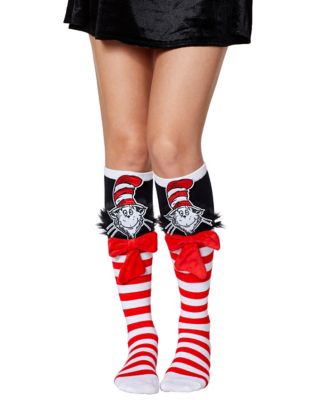 3d cat in the hat socks