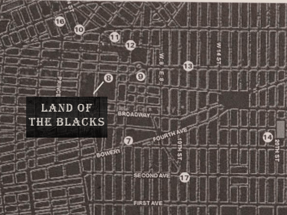Alt text: Land of The Blacks Map