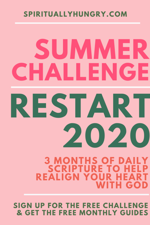 Restart 2020 Summer Scripture Challenge | Scripture Reading Plan | Scripture Writing Plan