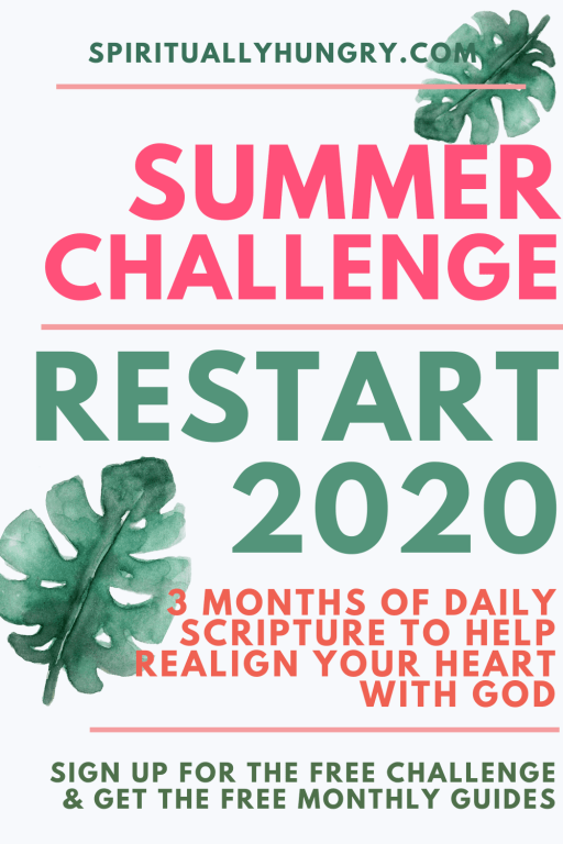Restart 2020 Summer Scripture Challenge | Scripture Reading Plan | Scripture Writing Plan