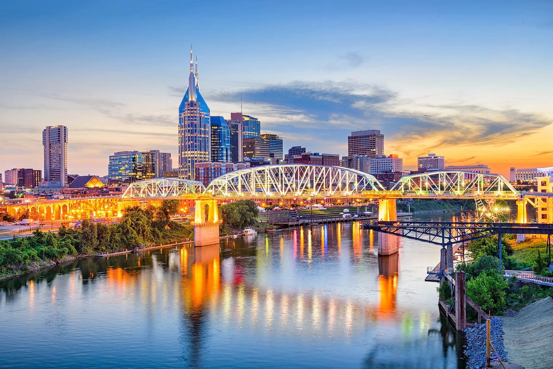 Downtown Nashville.