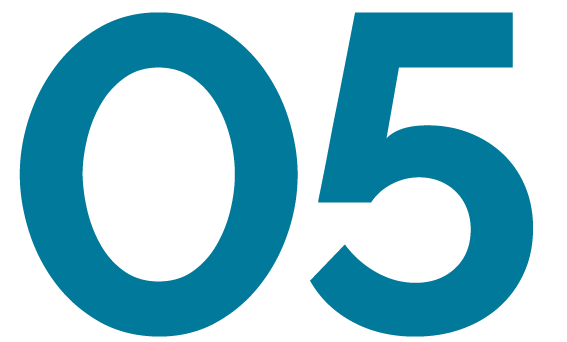 Large, bold lettering that reads 05