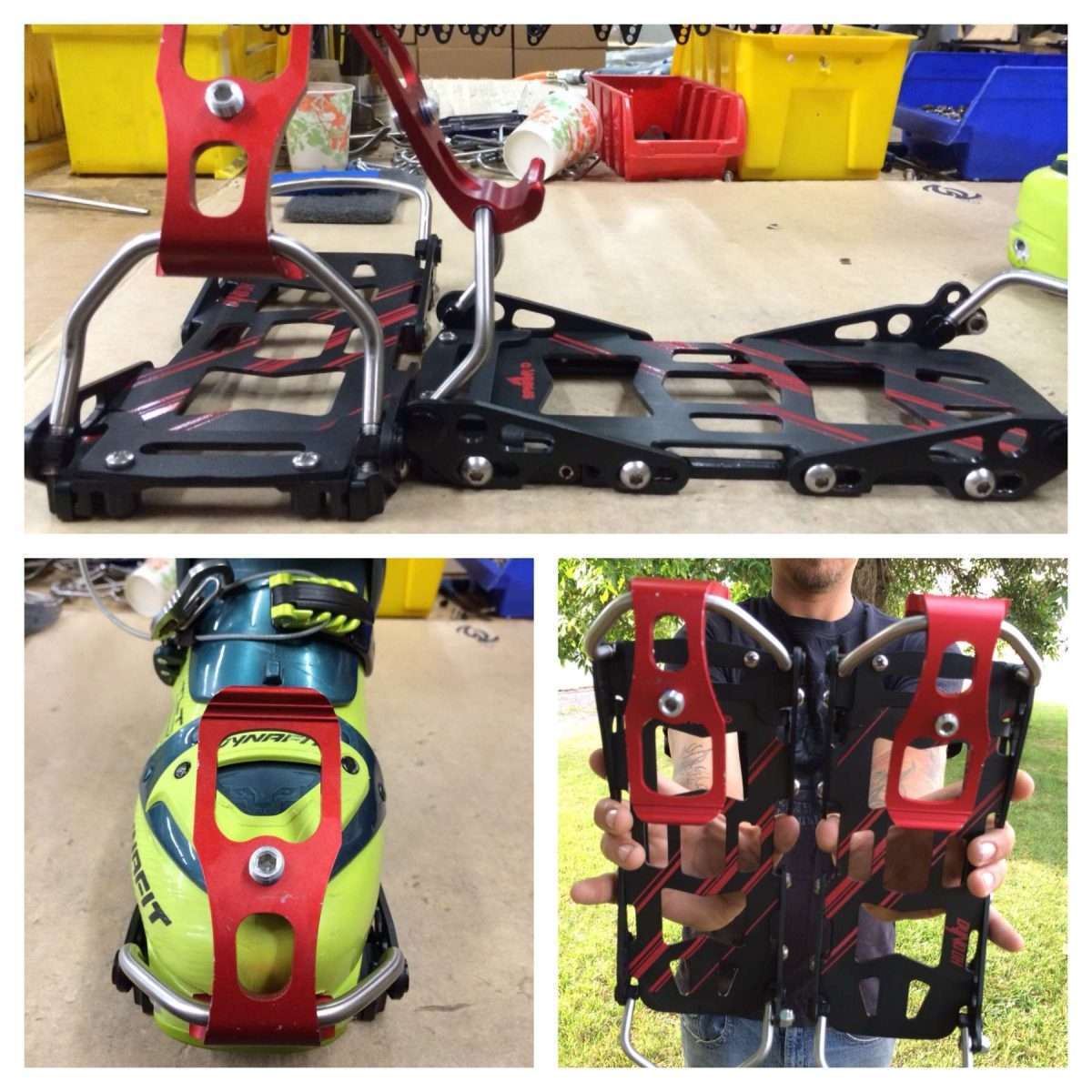 New for this season: The Dyno DH hardboot bindings.