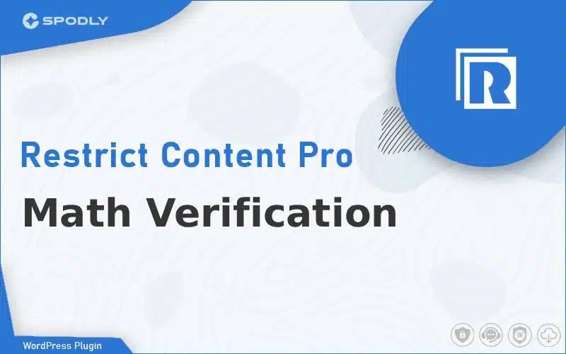 Wordpress Plugin Restrict Content Pro Math Verification Restrict Content Pro - Math Verification
