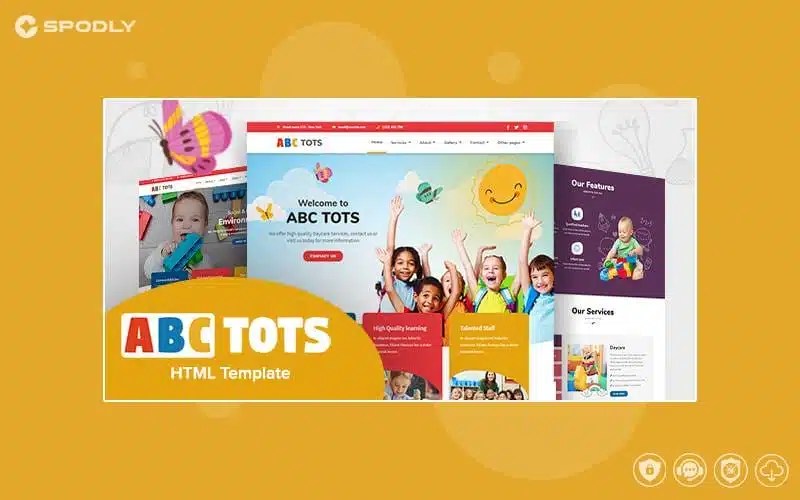 HTML Template ABC Tots - Responsive HTML5 Template