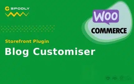 Storefront - Blog Customiser - Woocommerce Plugin
