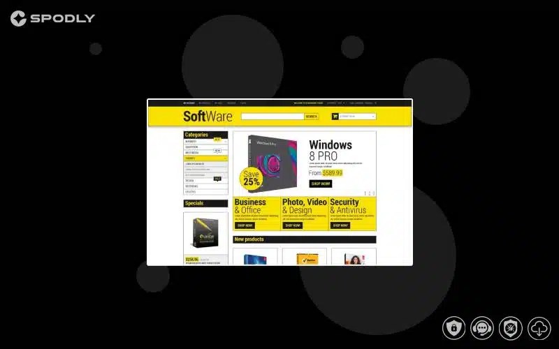 Software Store Magento Theme