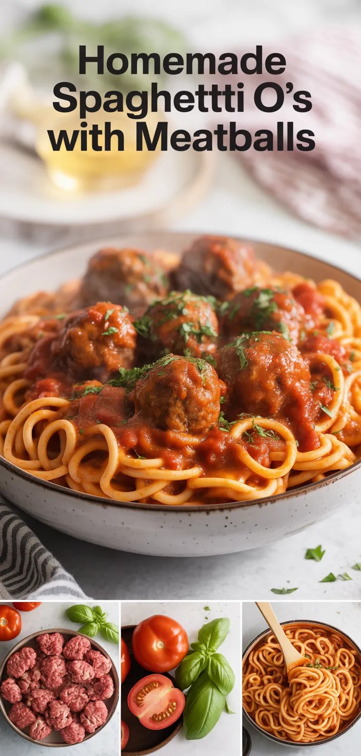 A photo of Homemade Spaghetti O's With Meatballs Recipe