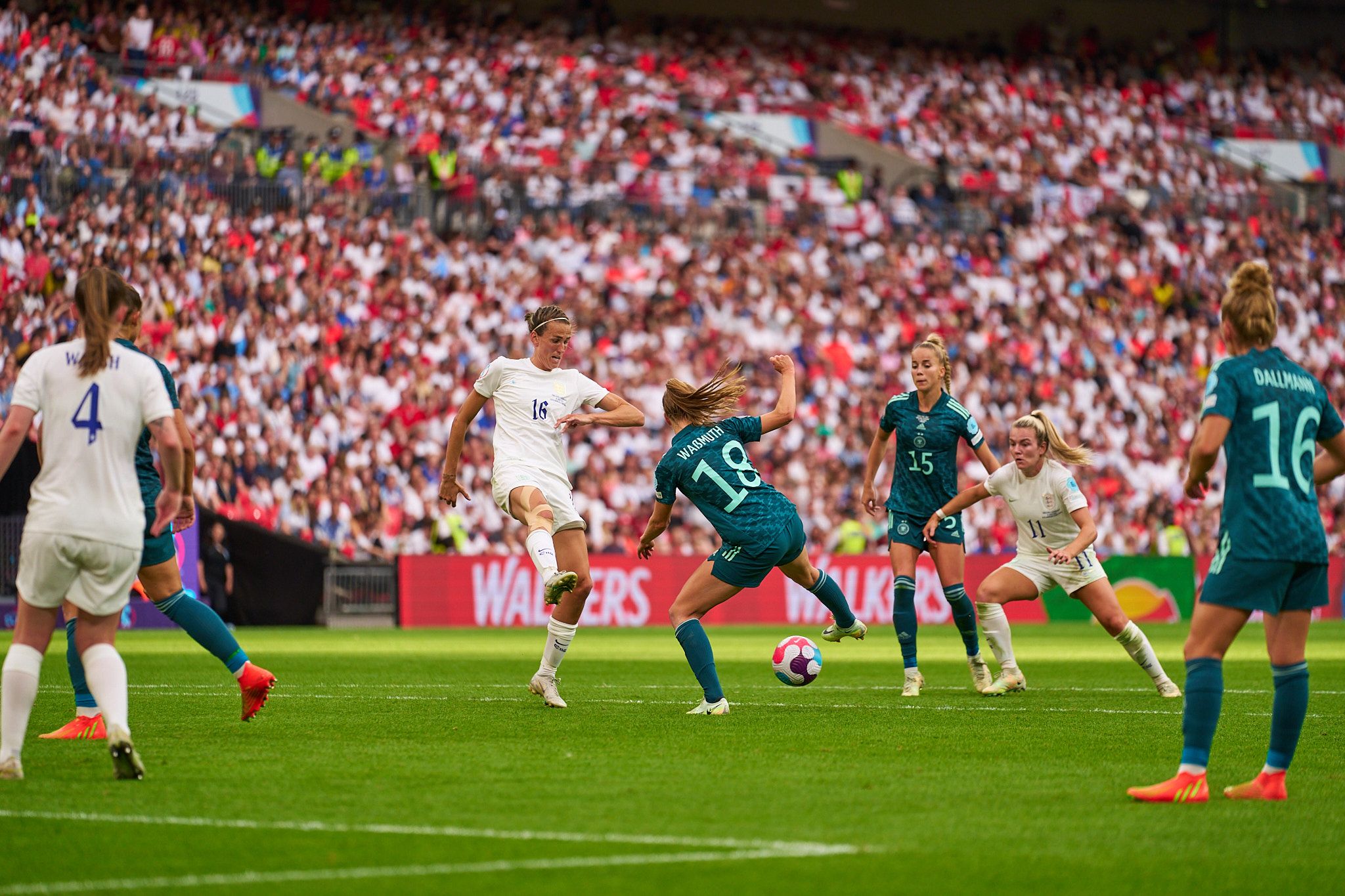 Jill Scott. England vs Germany. UEFA Women's Euro 2022 Final.