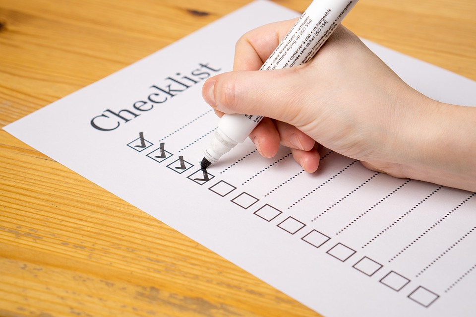 safety checklists