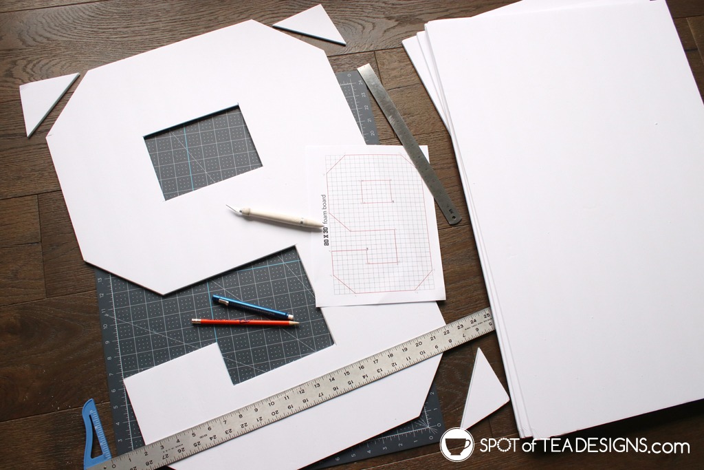 On Cloud 9 DIY Baby Shower Backdrop with PolyFil clouds | spotofteadesigns.com