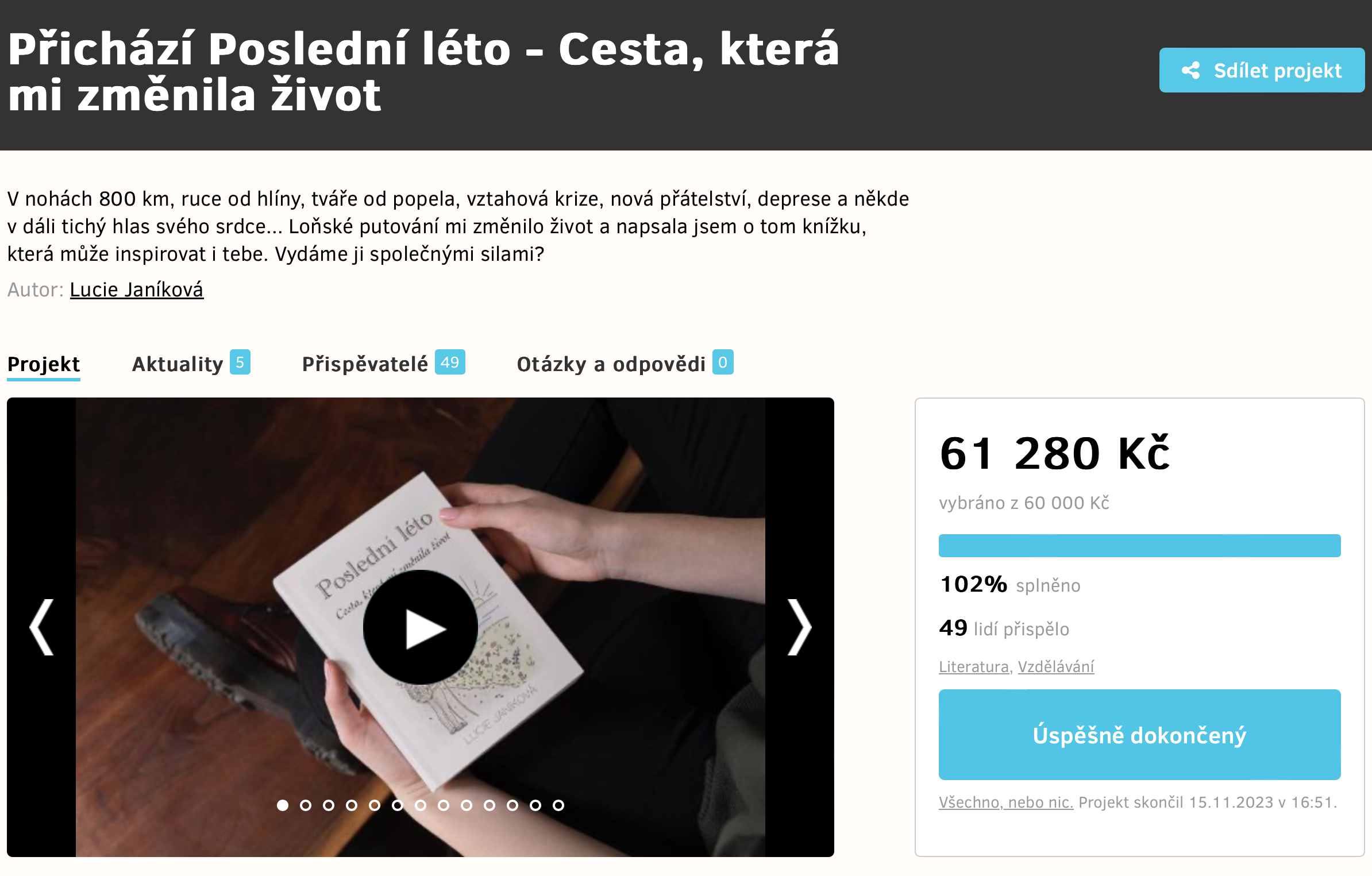 Předprodej Posledního léta na Hithitu