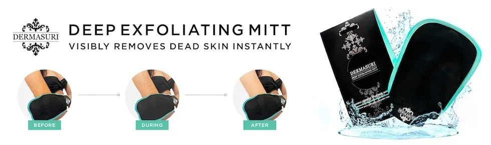 dermasuri mitt deep exfoliating mitt