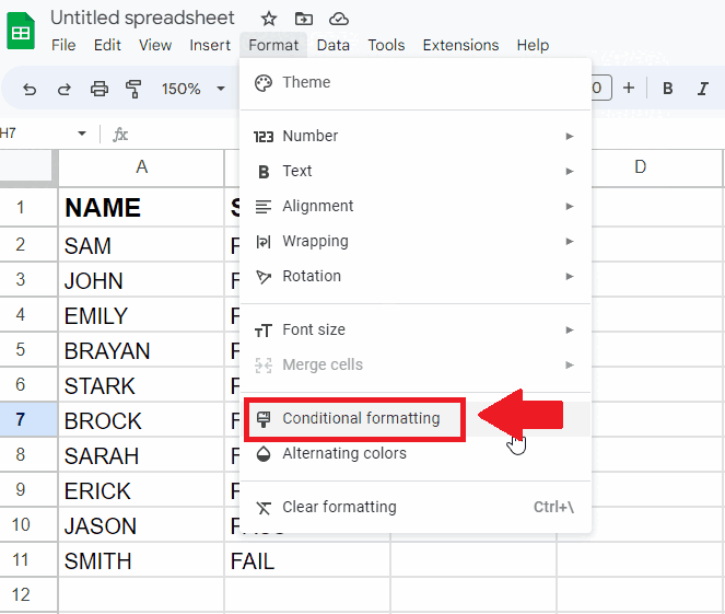 How To Do Conditional Formatting If Another Cell Contains Text In Google Sheets Spreadcheaters - Premium Gradient Illustration Gallery - 8K