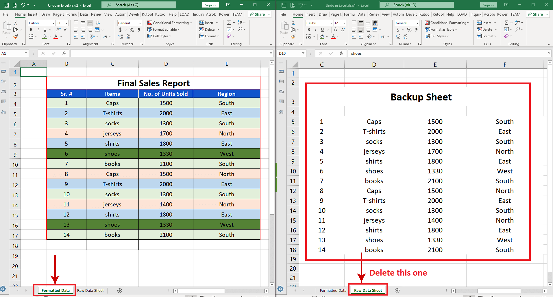 How delete a sheet in excel