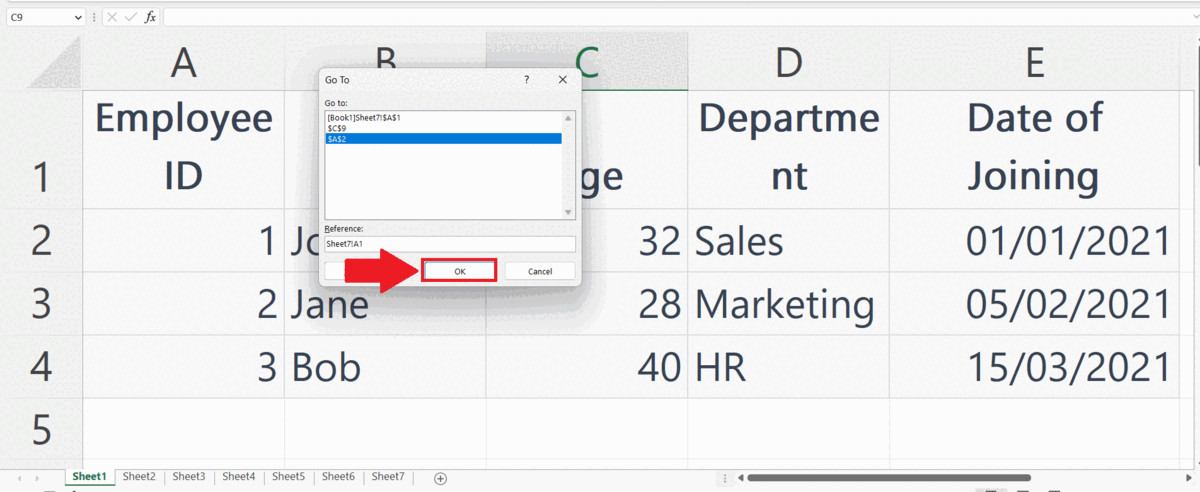 How to use shortcut methods to switch tabs in microsoft excel
