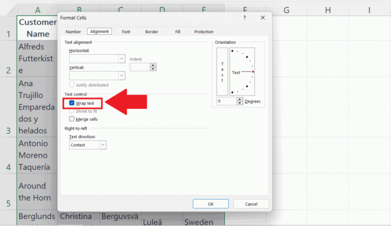 How To Unwrap Text In Microsoft Excel Spreadcheaters - Premium Light Image - Retina