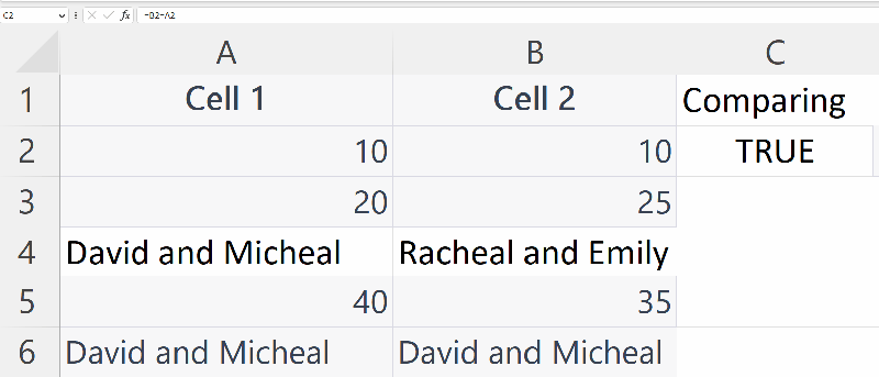 How To Compare Two Cells In Microsoft Excel Spreadcheaters - Best Abstract Pictures in Full HD
