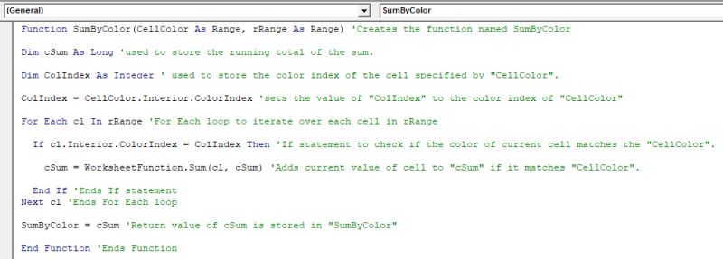 How To Sum Using Colors In Excel Spreadcheaters - HD Sunset Designs for Desktop