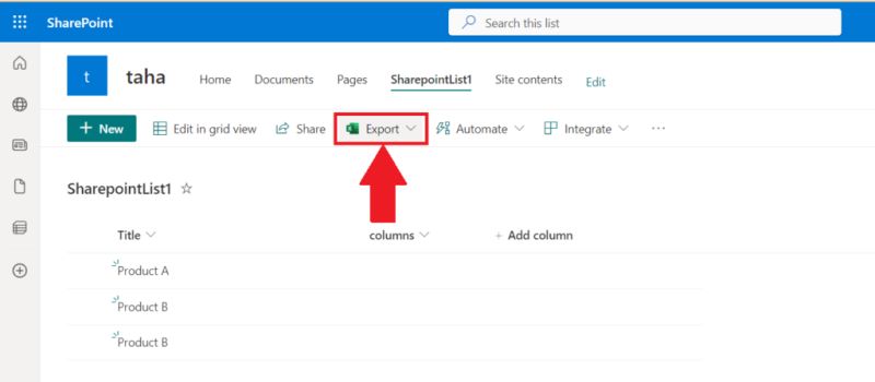 How To Export Sharepoint List To Microsoft Excel | SpreadCheaters
