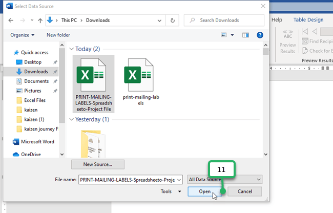 08 select source select excel workbook file